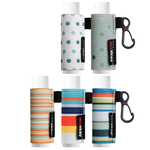 HEYSKAY 5 fundas elásticas para bálsamo labial,