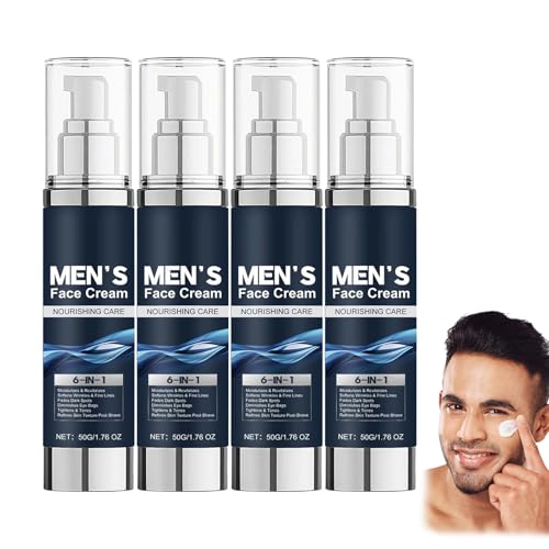 Hidratante facial para hombre, 6 en 1, crema