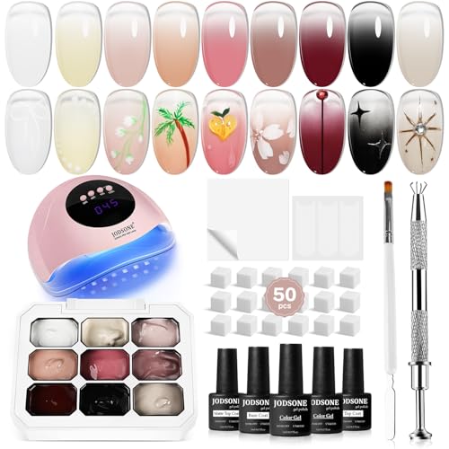 JODSONE Kit de Gel de Uñas Degradado 9 Colores con