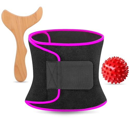 Kit Faja Reductora Mujer Abdomen Guasha De Madera