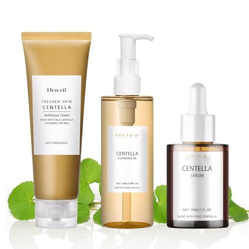 3 Piezas Skincare Centella Kit, Centella Cleansing