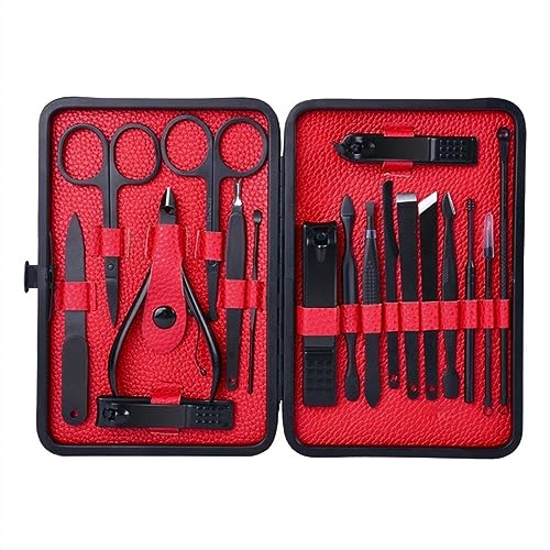Kit de cortaúñas Juego de manicura 18 en 1, juego