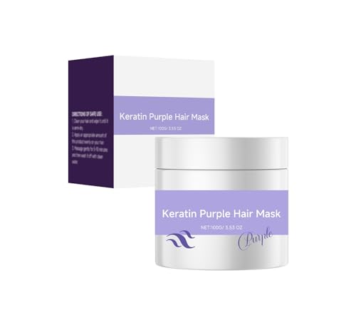 Mascarilla Capilar Morada de Keratina y Biotina,