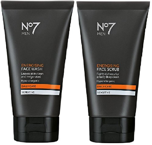 (2 unidades) No7 hombres Energizante Facial Wash