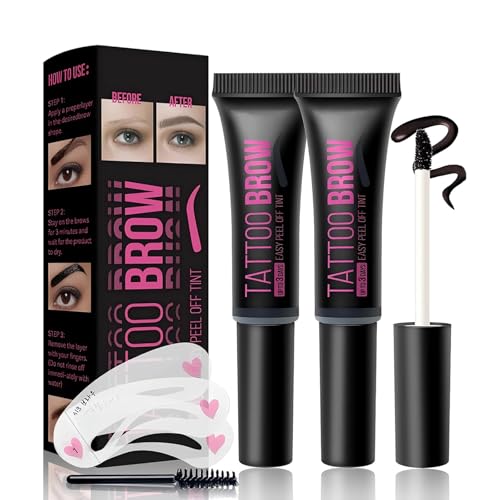 Peel Off Tattoo Brow Gel, Gel Tinte para Cejas