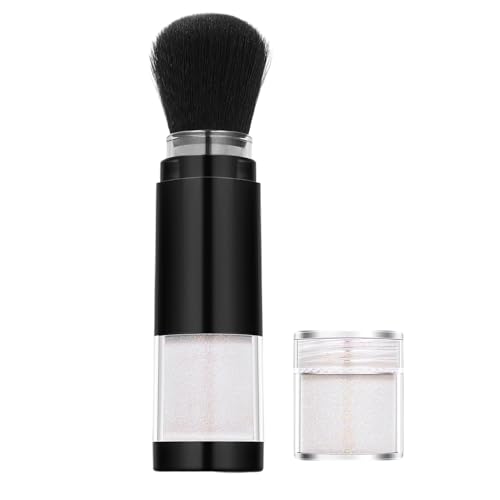Purpurina facial para mujer, polvo iluminador