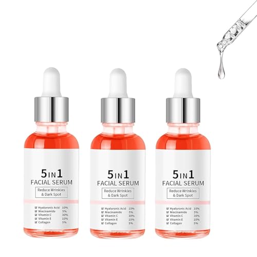 Suero Facial 5 en 1, Aceite Facial Vitaminado,