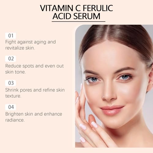 Suero facial de vitamina C con ácido hialurónico,