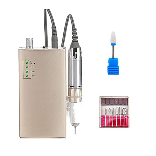 Taladro de uñas eléctrico inalámbrico portátil,