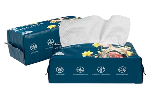 Toallitas Secas Algodón Facial Desechables Pack 2