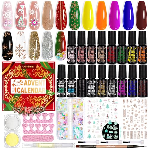 U-Shinein Nail Polish Advent Calendar 2025, 24