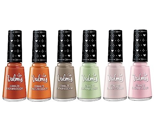 VALMY Pack 6 Esmaltes de Uñas Normales, Secado