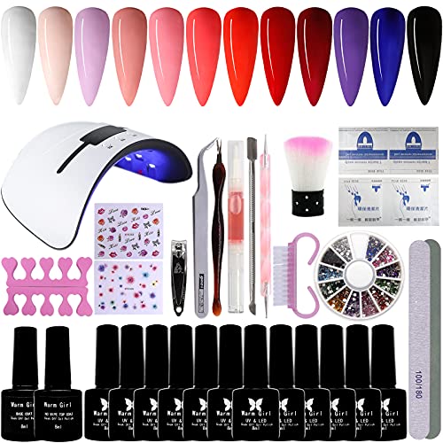 Warm Girl Esmaltes Semipermanentes Kit Lámpara UV