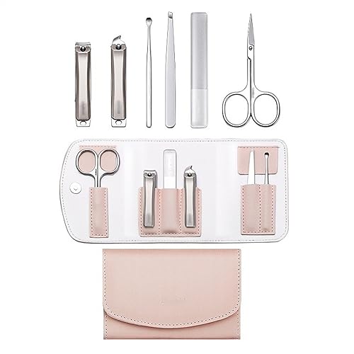 QWAXTRIW Juego De Cortaúñas para Mujer, Kit De