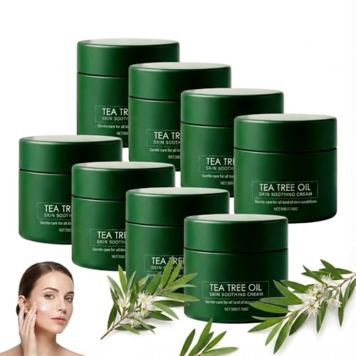 Crema facial de aceite de árbol de té, crema