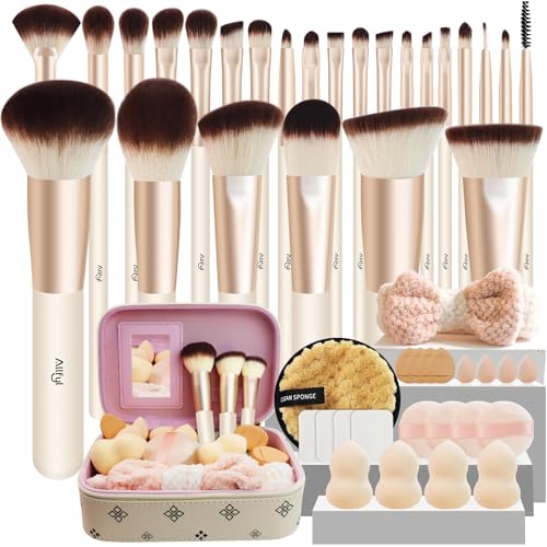 ALLFYL Set de 49 Brochas de Maquillaje