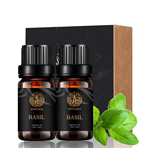 Aromaterapia Albahaca Aceite Esencial Set, 2x10ml