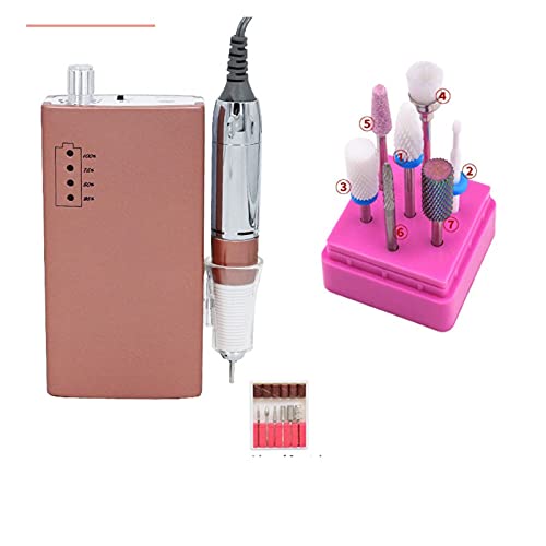 BGFYUSF Máquina de Taladro de uñas, 30000 RPM,