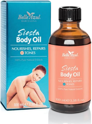 Belle Azul Siesta Body Oil, Aceite de Argán