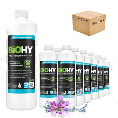 BiOHY Limpiacristales profesional (12 botellas de