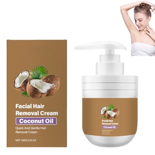 Crema Depilatoria Facial con Aceite de Coco, Crema