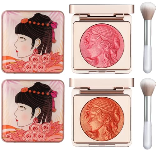 Embossed Smooth Powder Blush Palette for Cheeks -