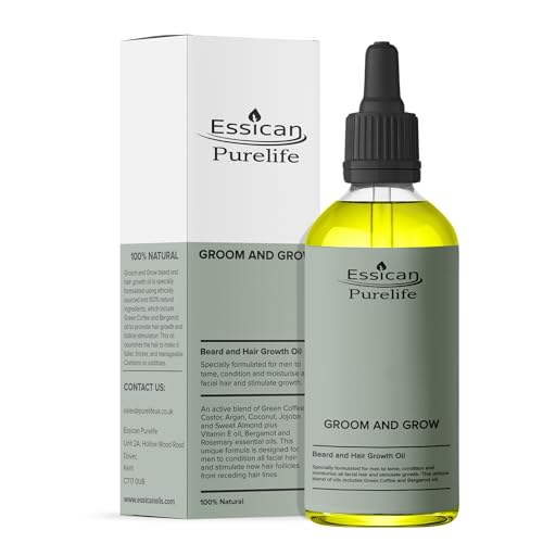 Essican Purelife Aceite para Barba Hombres 100ml,