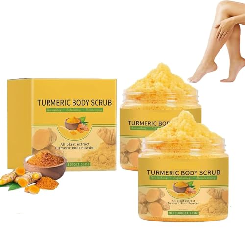 Exfoliante corporal de cúrcuma, exfoliante suave