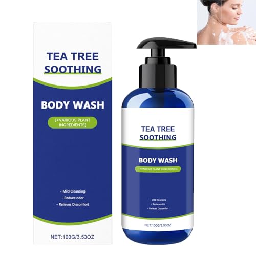 Gel de ducha de árbol de té, limpieza suave, nutre