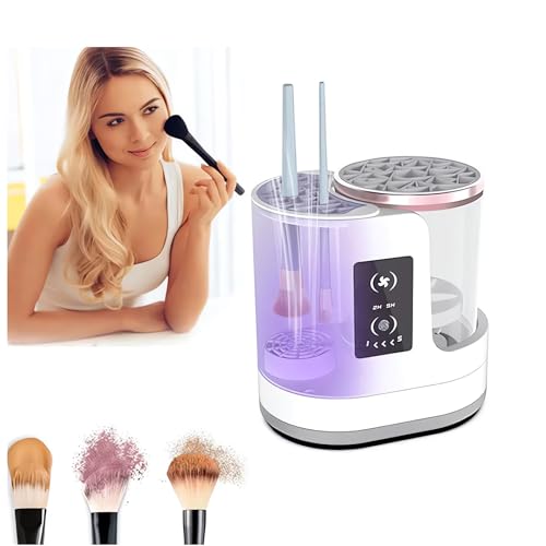 Limpiador y secador de brochas de maquillaje, con