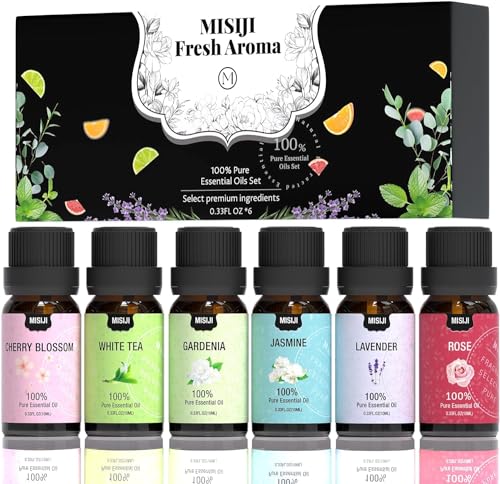 MISIJI Set de aceites esenciales florales,