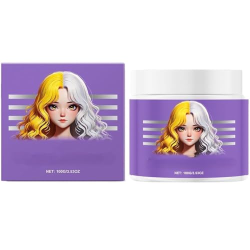 Mascarilla capilar morada antiamarillenta,