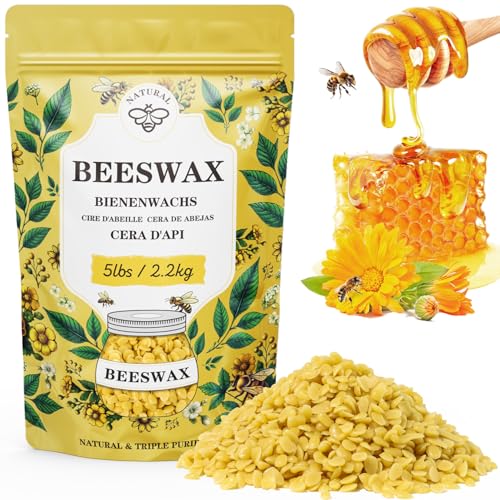 Pellets de cera de abejas orgánica 2.3KG,