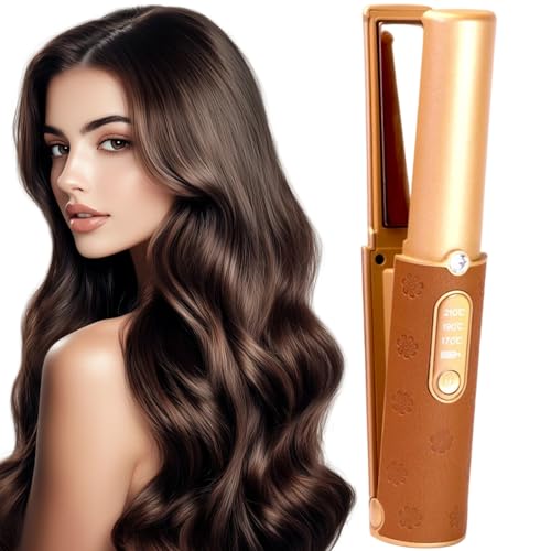 Plancha de pelo y rizador 2 en 1, 170-210 ℃