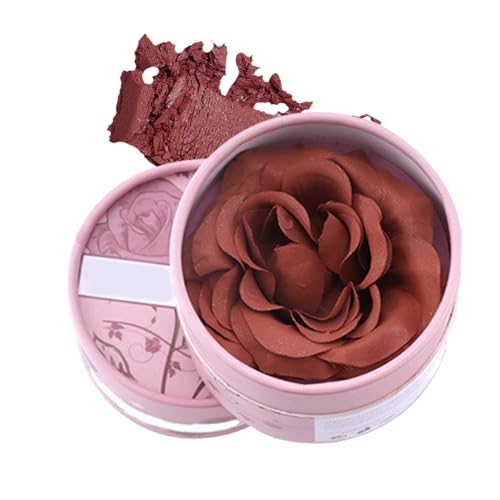 Rubor Rosa - Maquillaje en Polvo 3D con Pétalos de