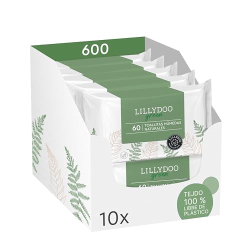 Toallitas húmedas naturales LILLYDOO green, 600