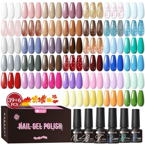 UR SUGAR 45PCS esmalte semipermanente, 39 Colores