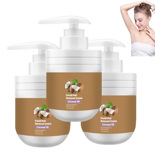 Crema Depilatoria Facial con Aceite de Coco, Crema