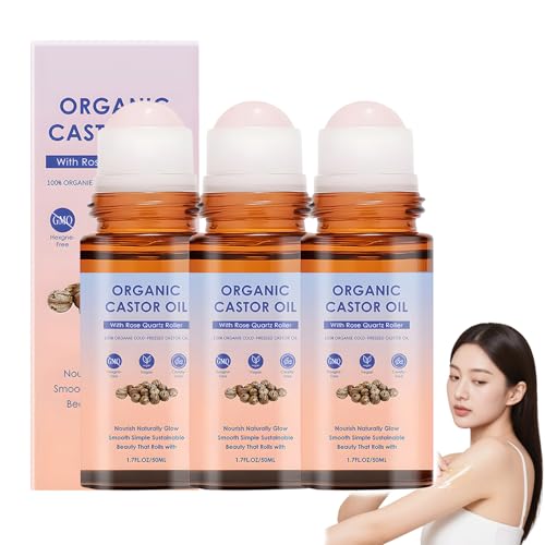 Aceite de ricino orgánico Roll-On con rodillo de