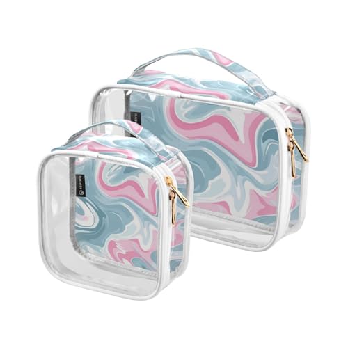 Amooorous Juego de 2 bolsas de aseo decorativas