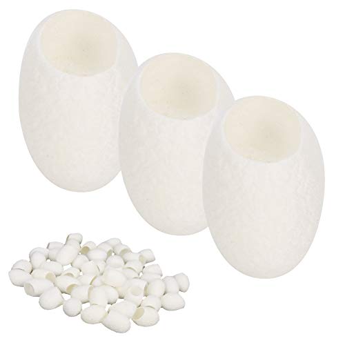 Capullos de Seda Exfoliantes,50 Uds Cuidado Facial