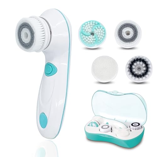 Cepillo facial eléctrico 4 en 1, limpieza