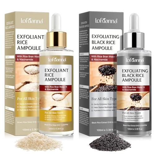 Esencia exfoliante de arroz y arroz negro, 200 ml,