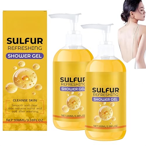 Gel de ducha refrescante con azufre, gel de ducha,