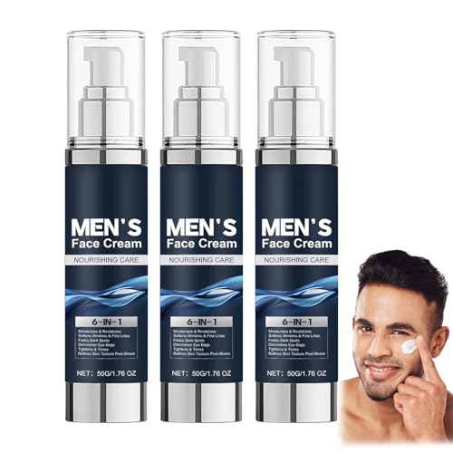 Hidratante facial para hombre, 6 en 1, crema
