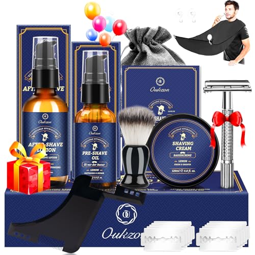 Kit Barba Cuidado Barba Hombre, Set Afeitado