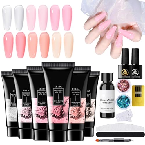 Kit de Gel de Uñas - Gel de Base 6 Colores para