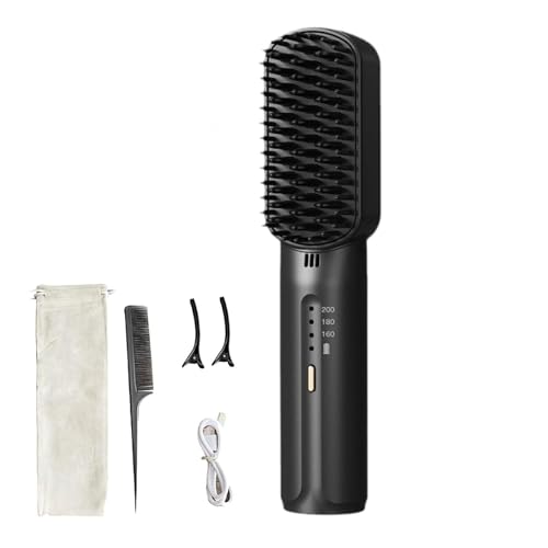 Mini peine alisador de cabello inalámbrico