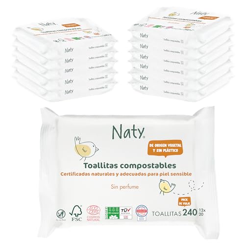 Naty toallitas para bebé sin perfume | 98% agua
