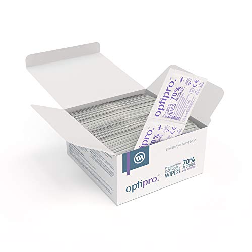 OptiPro Toallitas de Isopropilo con Preinyección